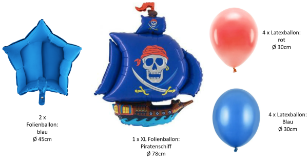 Fahrzeuge - SET: Piratenschiff  - 11 Stk.